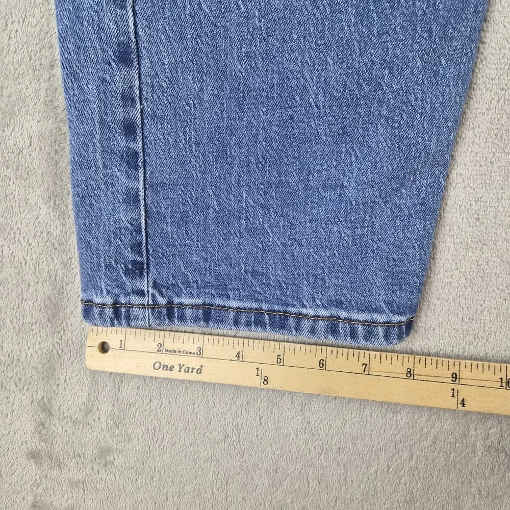 Levis 505 Regular Fit Jeans Mens 36x30 Blue Denim Stretch Straight Leg Pants